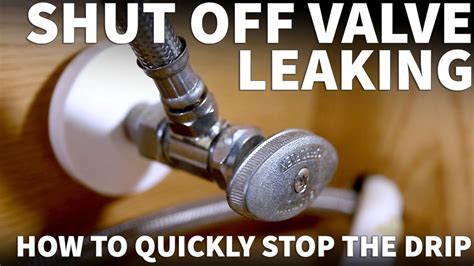 valve under sink leaking|How to Fix a Leaking Shutoff Valve